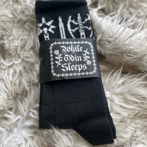 NWOT Amory Crew Socks from While Odin Sleeps - Picture 2 of 3